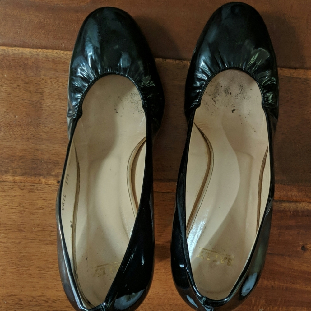 Bally Black Patent Heels